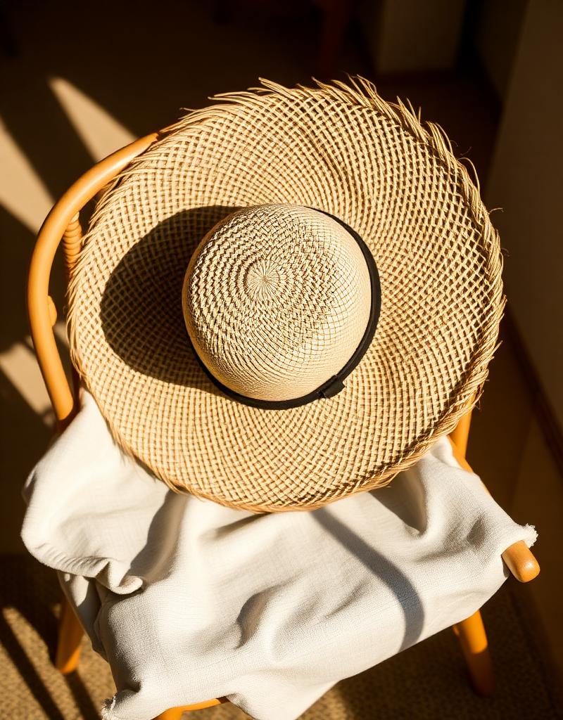 Raffia Wide-Brim Hat