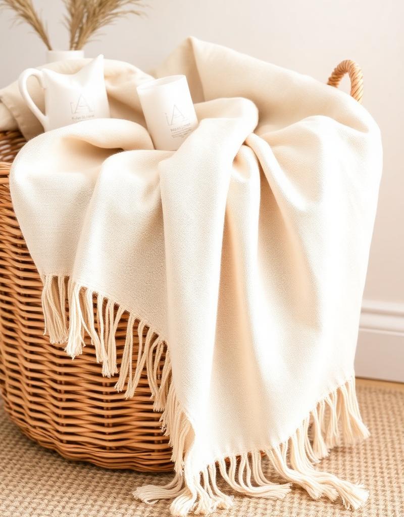Linen Fringe Throw